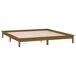 Estructura de cama de madera maciza con LED 200x200 Estructura de cama de madera maciza con LED 200x200 Blanco