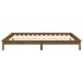 Estructura de cama de madera maciza con LED 200x200 Estructura de cama de madera maciza con LED 200x200 Blanco