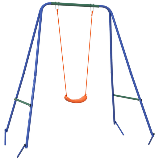 Outsunny Baloiço Infantil 2 em 1 Baloiço para Crianças e Bebés com 1 Assento para Crianças 1 Assento para Bebés e Cinto de Segurança para Exterior e Interior 180x160x182 cm Laranja Outsunny Baloiço Infantil 2 em 1 Baloiço para Crianças e Bebés com 1 Assento para Crianças 1 Assento para Bebés e Cinto de Segurança para Exterior e Interior 180x160x182 cm Laranja