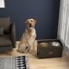 Comedero para Perro MDF, Acero Inoxidable PawHut Comedero para Perro MDF, Acero Inoxidable PawHut Marrón