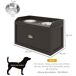 Comedero para Perro MDF, Acero Inoxidable PawHut Comedero para Perro MDF, Acero Inoxidable PawHut Marrón