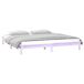 Estructura de cama de madera maciza con LED 160x200 Estructura de cama de madera maciza con LED 160x200 Blanco