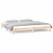 Estructura de cama de madera maciza con LED 160x200 Estructura de cama de madera maciza con LED 160x200 Blanco