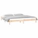 Estructura de cama de madera maciza con LED 160x200 Estructura de cama de madera maciza con LED 160x200 Blanco