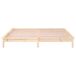 Estructura de cama de madera maciza con LED 160x200 Estructura de cama de madera maciza con LED 160x200 Blanco