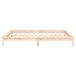 Estructura de cama de madera maciza con LED 160x200 Estructura de cama de madera maciza con LED 160x200 Blanco
