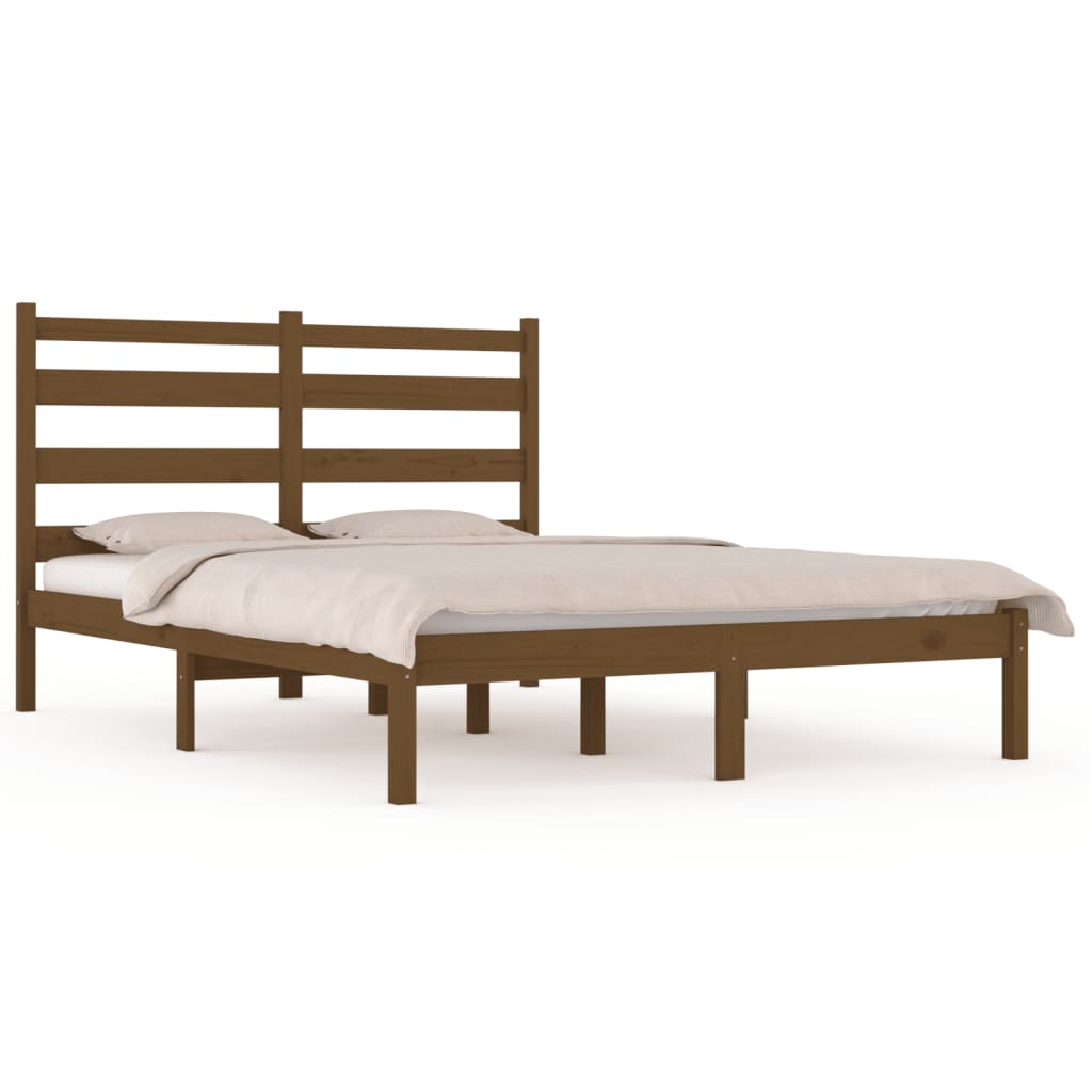 Estructura de cama 200x200 Marrón