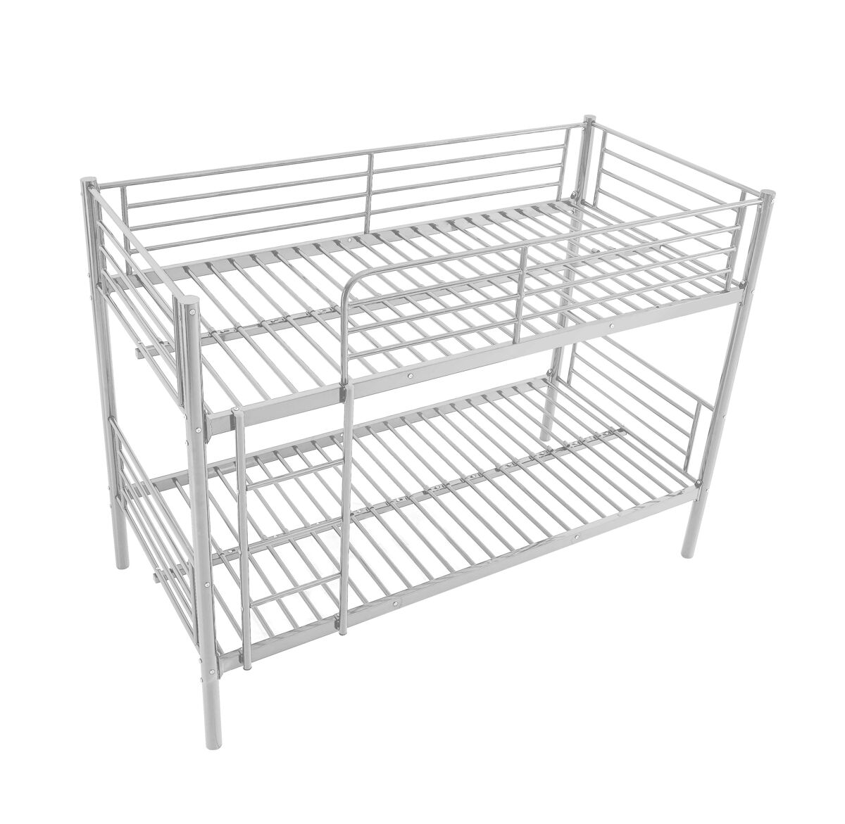 Litera alberto | color: plata | colchones: 2 colchones 90x190