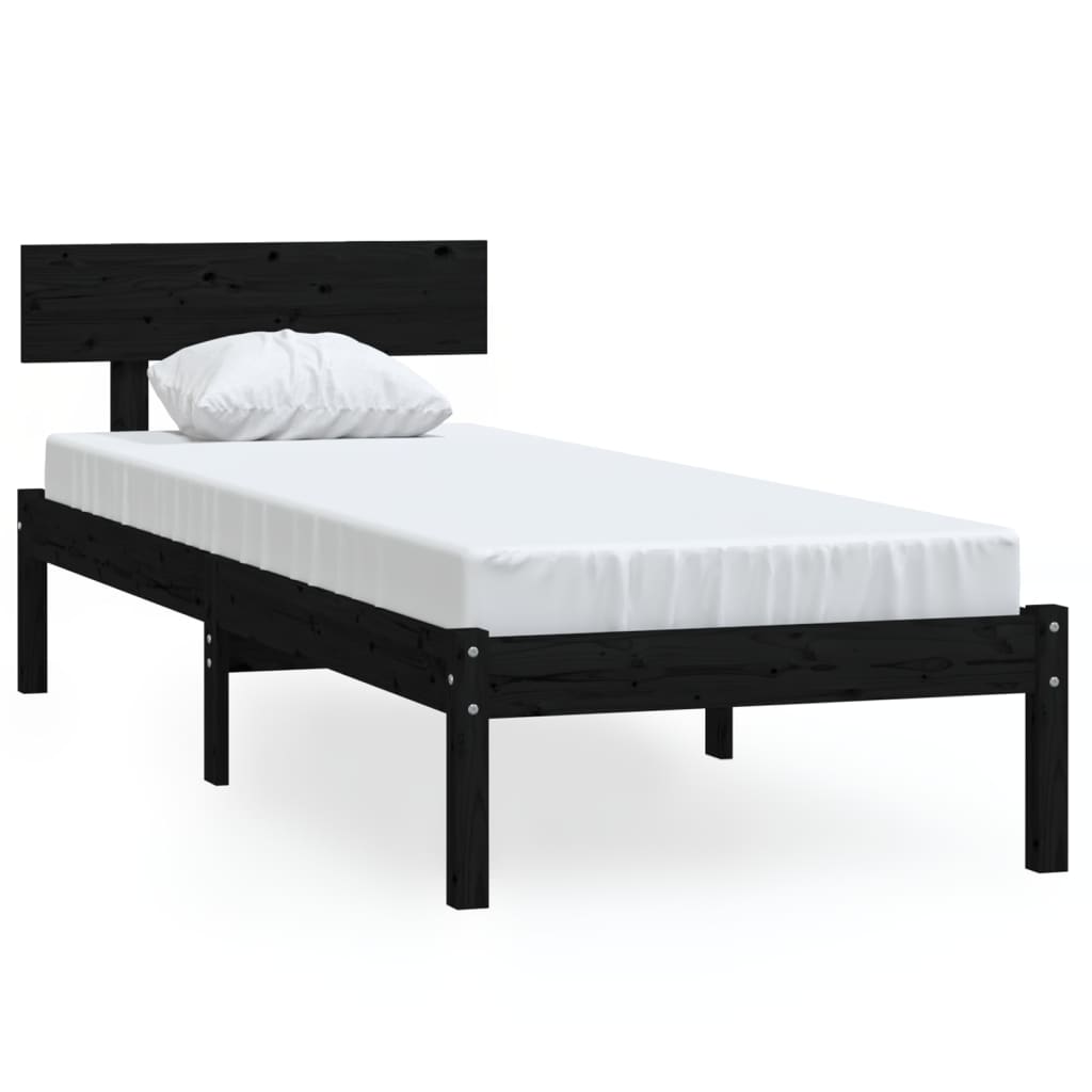 Estructura de cama 90x200 Negro