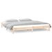Estructura de cama de madera maciza con LED 135x190 Estructura de cama de madera maciza con LED 135x190 Blanco
