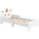 Cama para Niños MDF, Tablero Multicapa ZONEKIZ Cama para Niños MDF, Tablero Multicapa ZONEKIZ Blanco