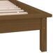 Estructura de cama de madera con LED 90x190 Estructura de cama de madera con LED 90x190 Blanco