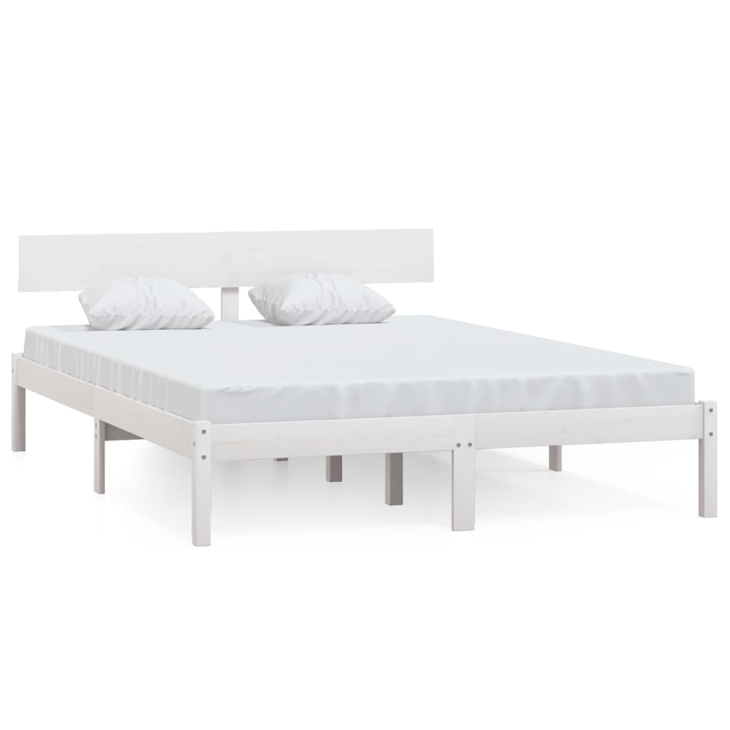 Estructura de cama madera maciza de pino 120x200 cm