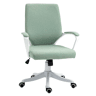 Vinsetto Cadeira de Escritório Giratória Cadeira de Escritório Ergonómica com Altura Ajustável Apoio para os Braços Acolchoado e Suporte Lombar Carga Máxima 120 kg 62x69x92-100 cm Verde