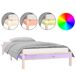 Estructura de cama de madera con LED 100x200 Estructura de cama de madera con LED 100x200 Gris