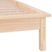 Estructura de cama de madera con LED 100x200 Estructura de cama de madera con LED 100x200 Gris