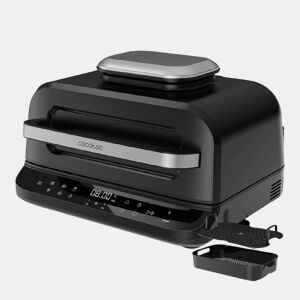 Cecotec Fritadeira de ar de 2400 W com 6 modos de cozedura e 4 posições de grelhador.