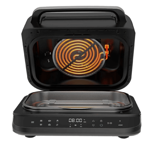 Cecotec Fritadeira de ar de 2400 W com 6 modos de cozedura e 4 posições de grelhador.