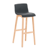 Banqueta Hoover com base de madeira 101x41x46 cm