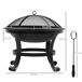 Brasero Exterior Acero Outsunny Brasero Exterior Acero Outsunny Negro