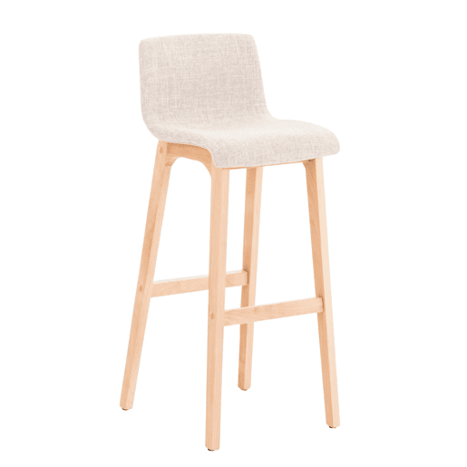 Banqueta Hoover com base de madeira 101x41x46 cm