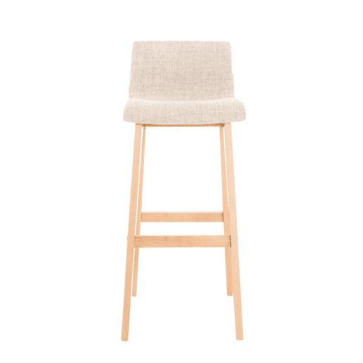 Banqueta Hoover com base de madeira 101x41x46 cm