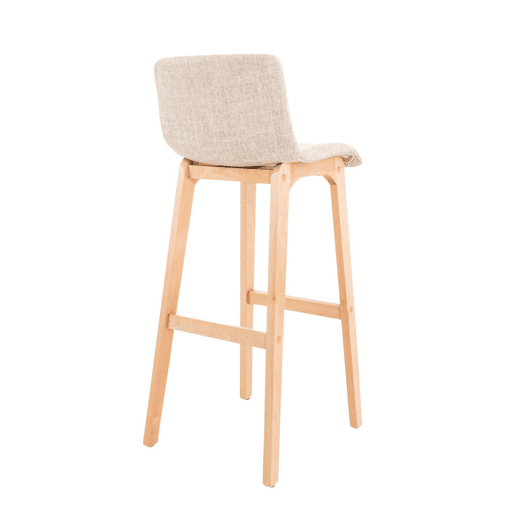 Banqueta Hoover com base de madeira 101x41x46 cm