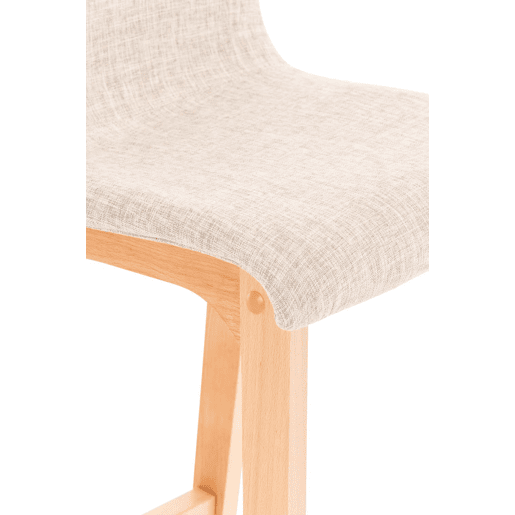 Banqueta Hoover com base de madeira 101x41x46 cm