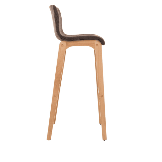 Banqueta Hoover com base de madeira 101x41x46 cm