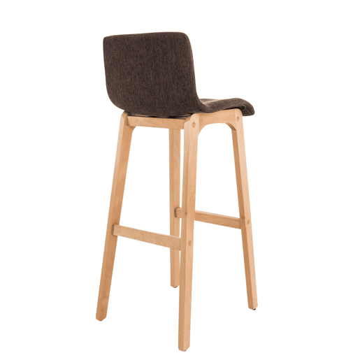 Banqueta Hoover com base de madeira 101x41x46 cm