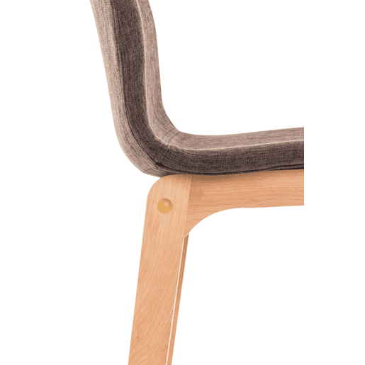 Banqueta Hoover com base de madeira 101x41x46 cm