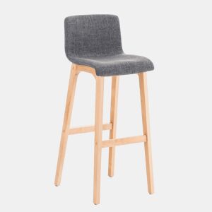Banqueta Hoover com base de madeira 101x41x46 cm