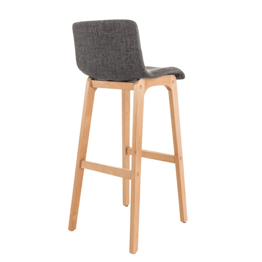 Banqueta Hoover com base de madeira 101x41x46 cm