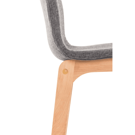 Banqueta Hoover com base de madeira 101x41x46 cm