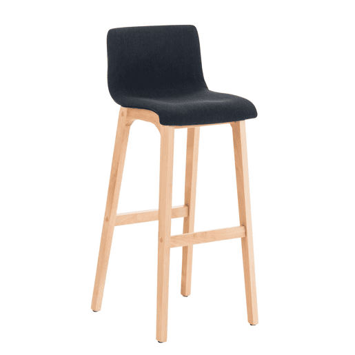 Banqueta Hoover com base de madeira 101x41x46 cm