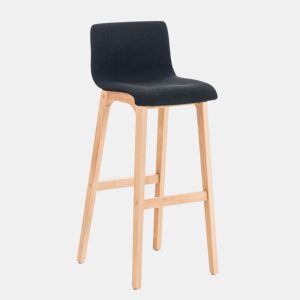 Banqueta Hoover com base de madeira 101x41x46 cm