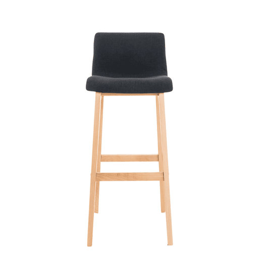 Banqueta Hoover com base de madeira 101x41x46 cm