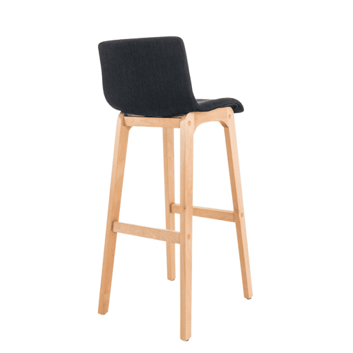 Banqueta Hoover com base de madeira 101x41x46 cm