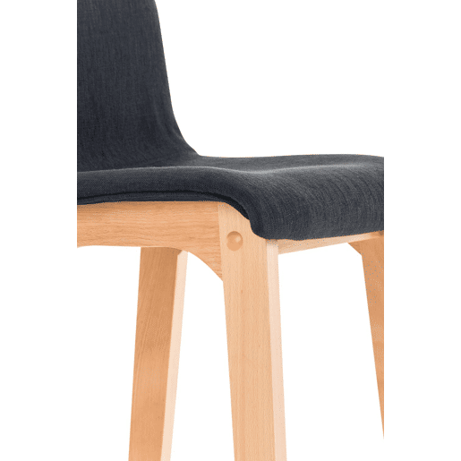 Banqueta Hoover com base de madeira 101x41x46 cm