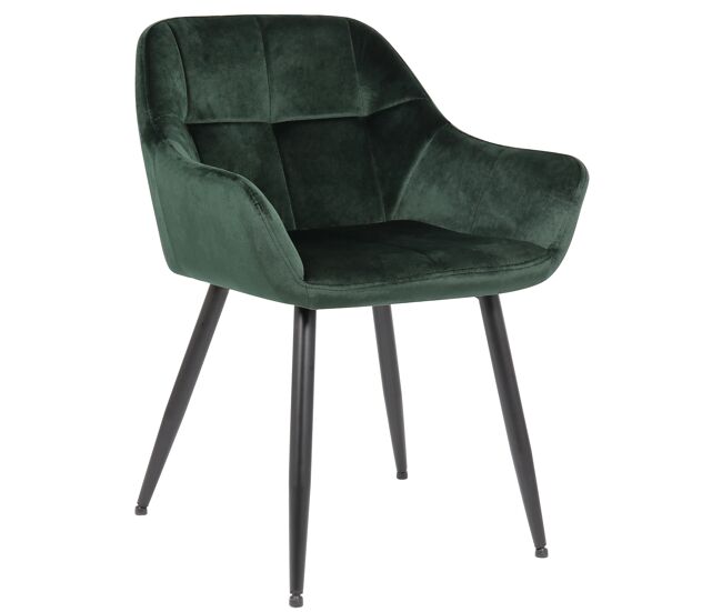 Silla de salón emia en terciopelo 61x56.5x84 cm