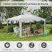Carpa de Jardín Metal, PE Outsunny Carpa de Jardín Metal, PE Outsunny Blanco