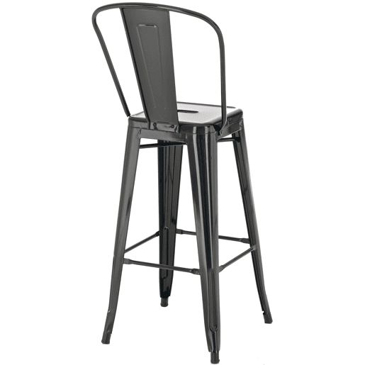 Conjunto de 4 bancos metálicos Aiden 115x44x52 cm