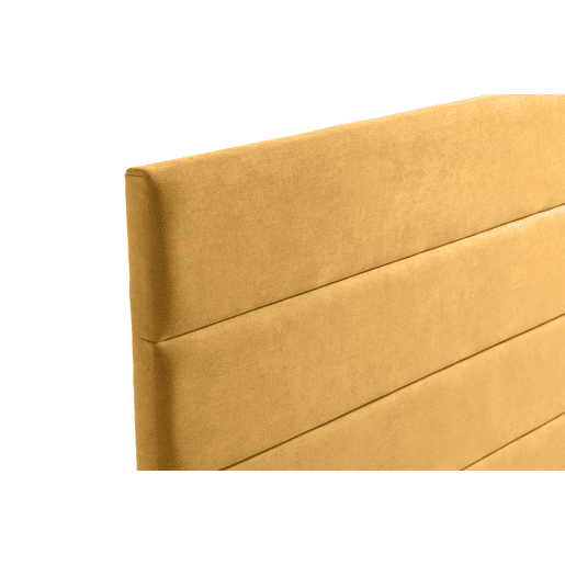 Cabeceira Estofada GENOVA Aqualine 160x120x8 cm - MOSTARDA - Moonia