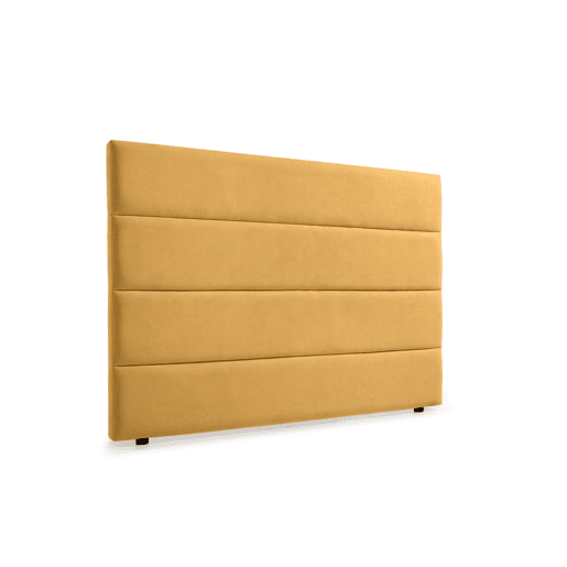 Cabeceira Estofada GENOVA Aqualine 160x120x8 cm - MOSTARDA - Moonia