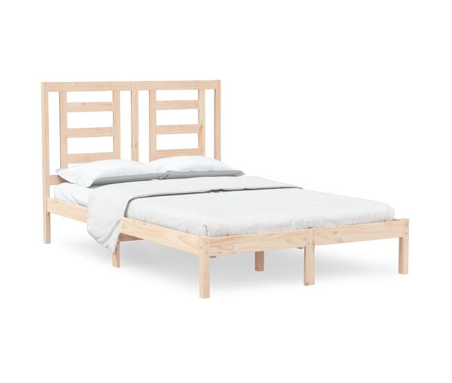 Estructura de cama madera maciza de pino 120x200 cm