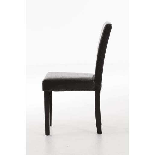 Silla de comedor Ina Simil cuero Marrón 47X41X91 cm