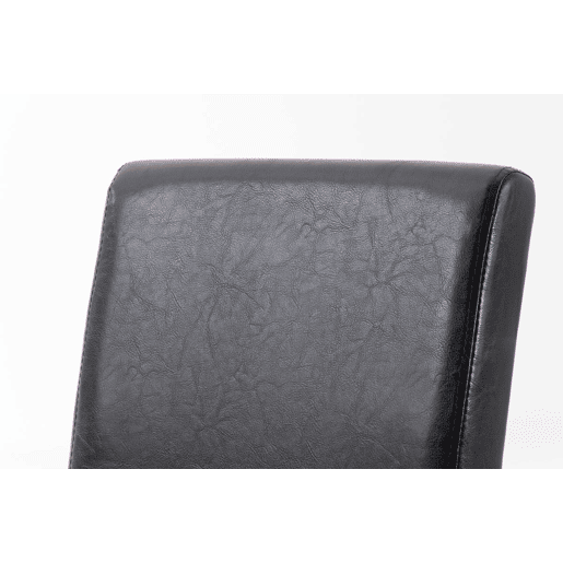 Silla de comedor Ina Simil cuero Marrón 47X41X91 cm