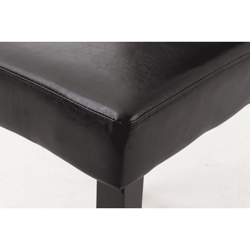 Silla de comedor Ina Simil cuero Marrón 47X41X91 cm