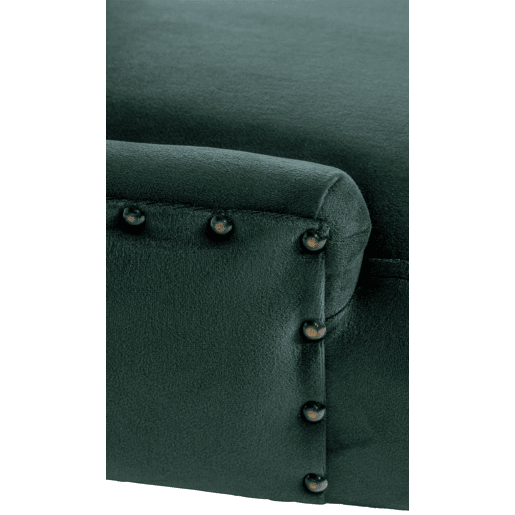 Silla De Comedor Aberdeen En Terciopelo Verde oscuro 58X55X92 cm