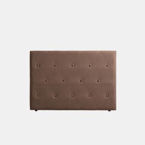 Cabeceira Estofada VENICE Aqualine 220x115x12 cm - CHOCOLATE - Moonia